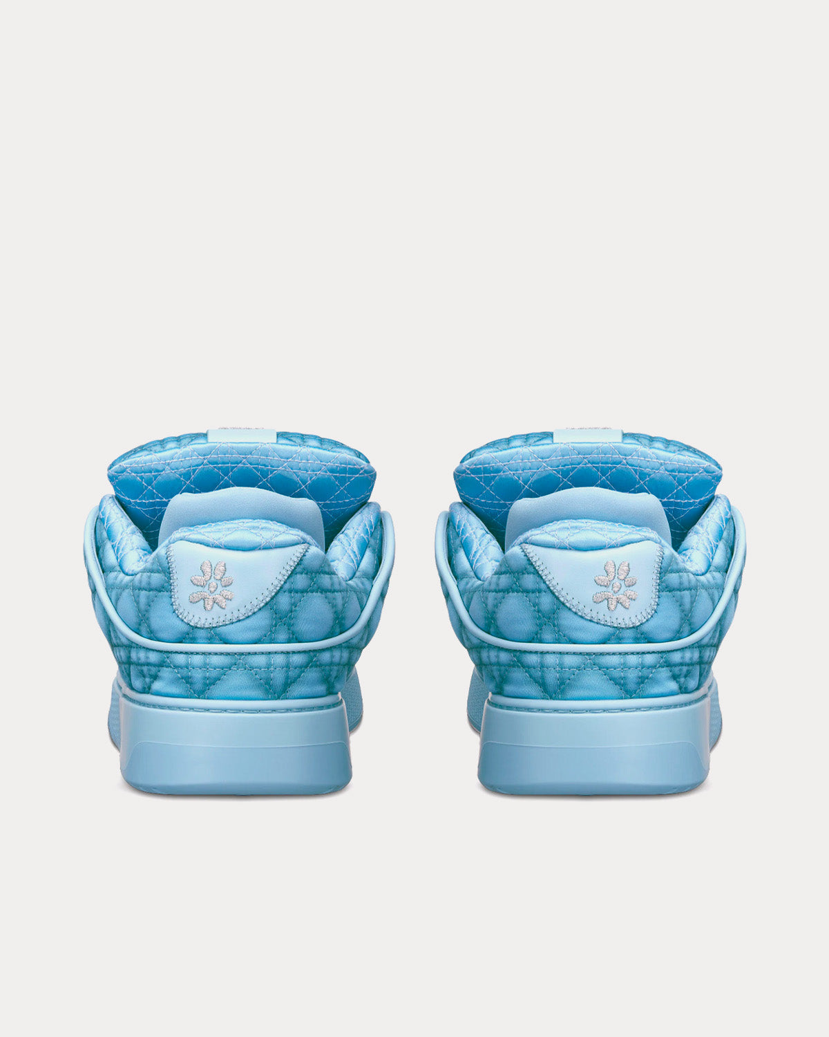 B9S Skater Limited And Numbered Edition Blue Kumo Cannage Satin Low Top Sneakers