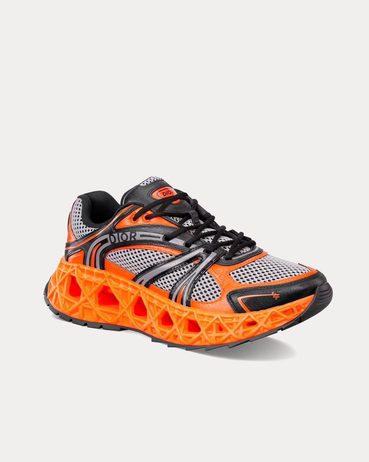 B35 NXXT Mesh Neon Orange / Black Low Top Sneakers