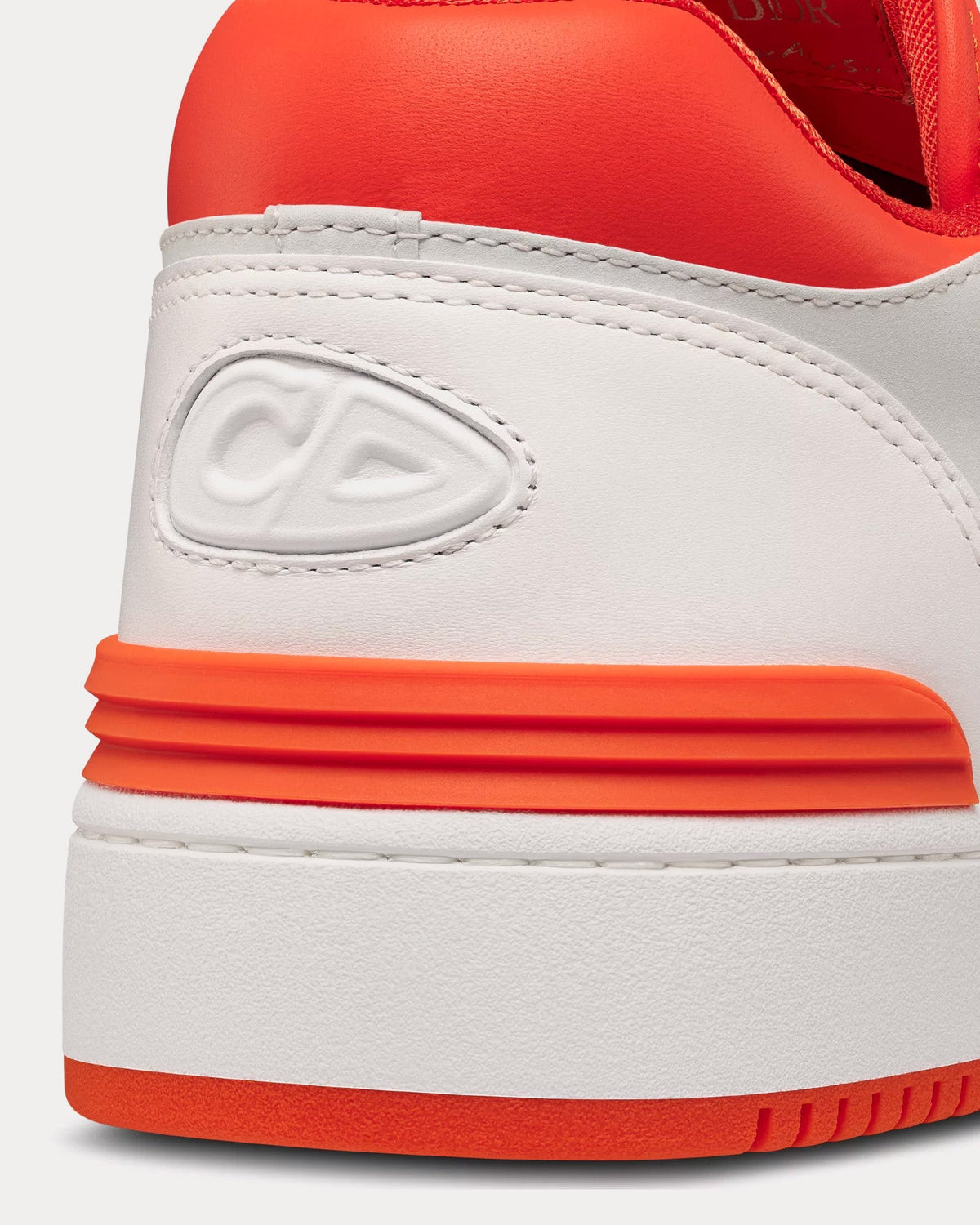 B57 Smooth Calfskin & Suede White / Vermilion Red Low Top Sneakers