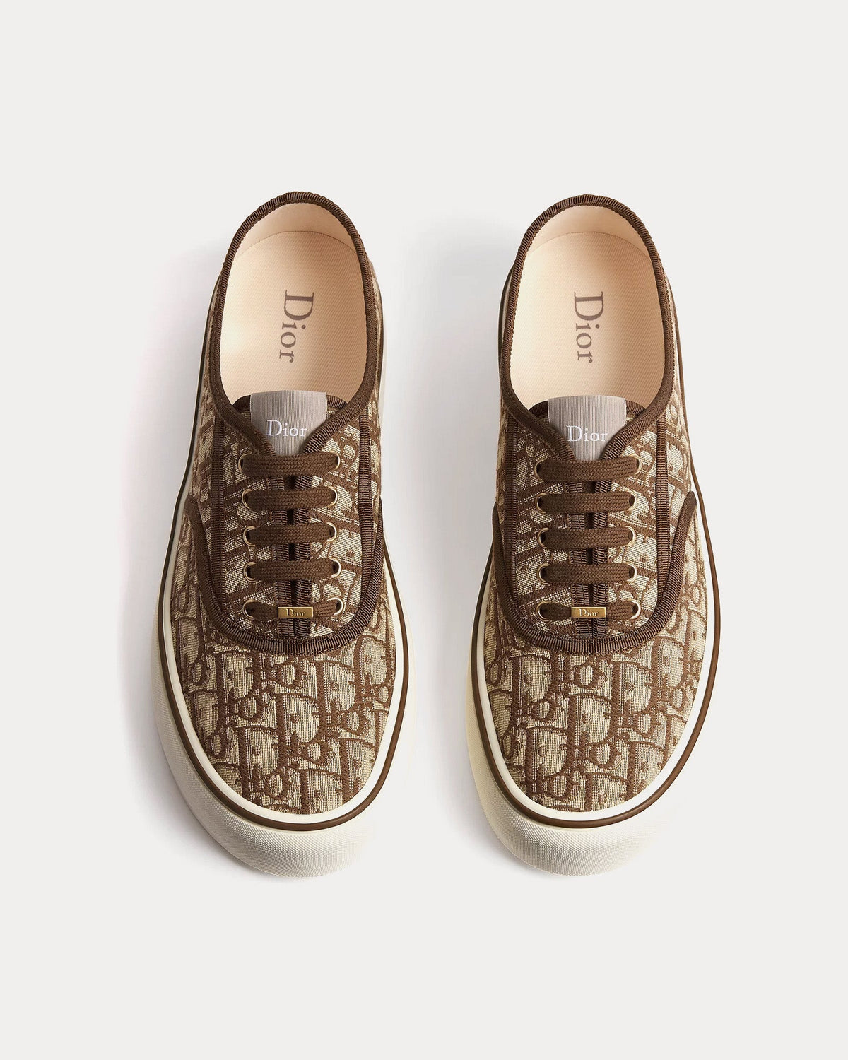 Saltwind in Dior Oblique Jacquard Brown Low Top Sneakers