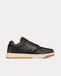 B27 Black Smooth Calfskin and Dior Oblique Galaxy Leather Low Top Sneakers