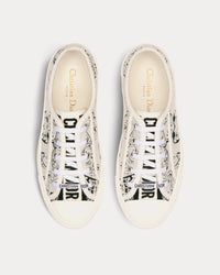 Walk'n'Dior Black and White Cotton with Dior Bandana Embroidery Low Top Sneakers