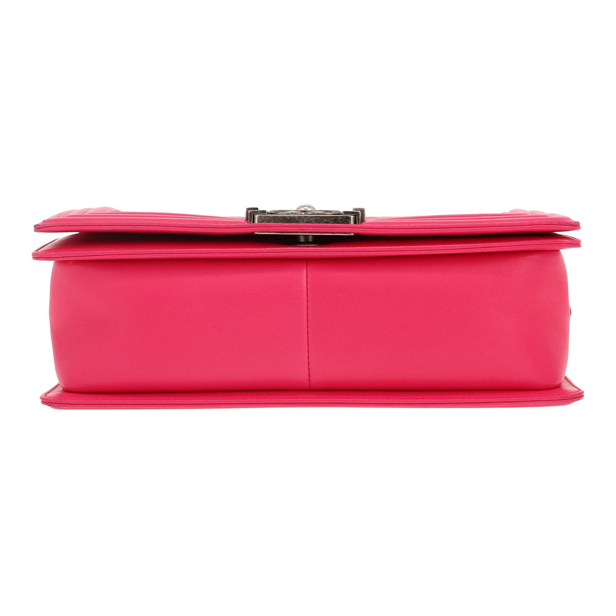 Boy shoulder bag in pink quilted leather