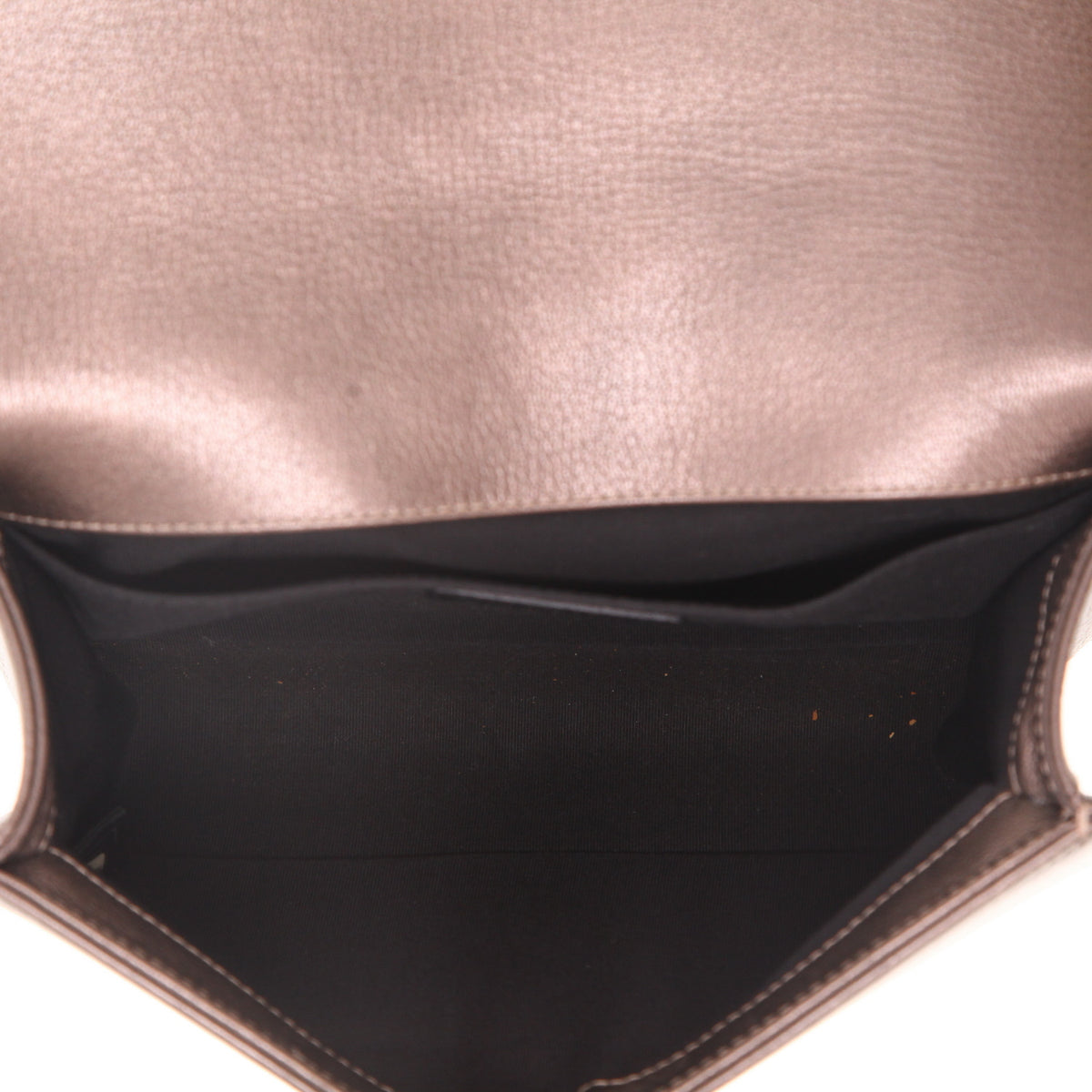 Boy shoulder bag in golden brown quilted leather