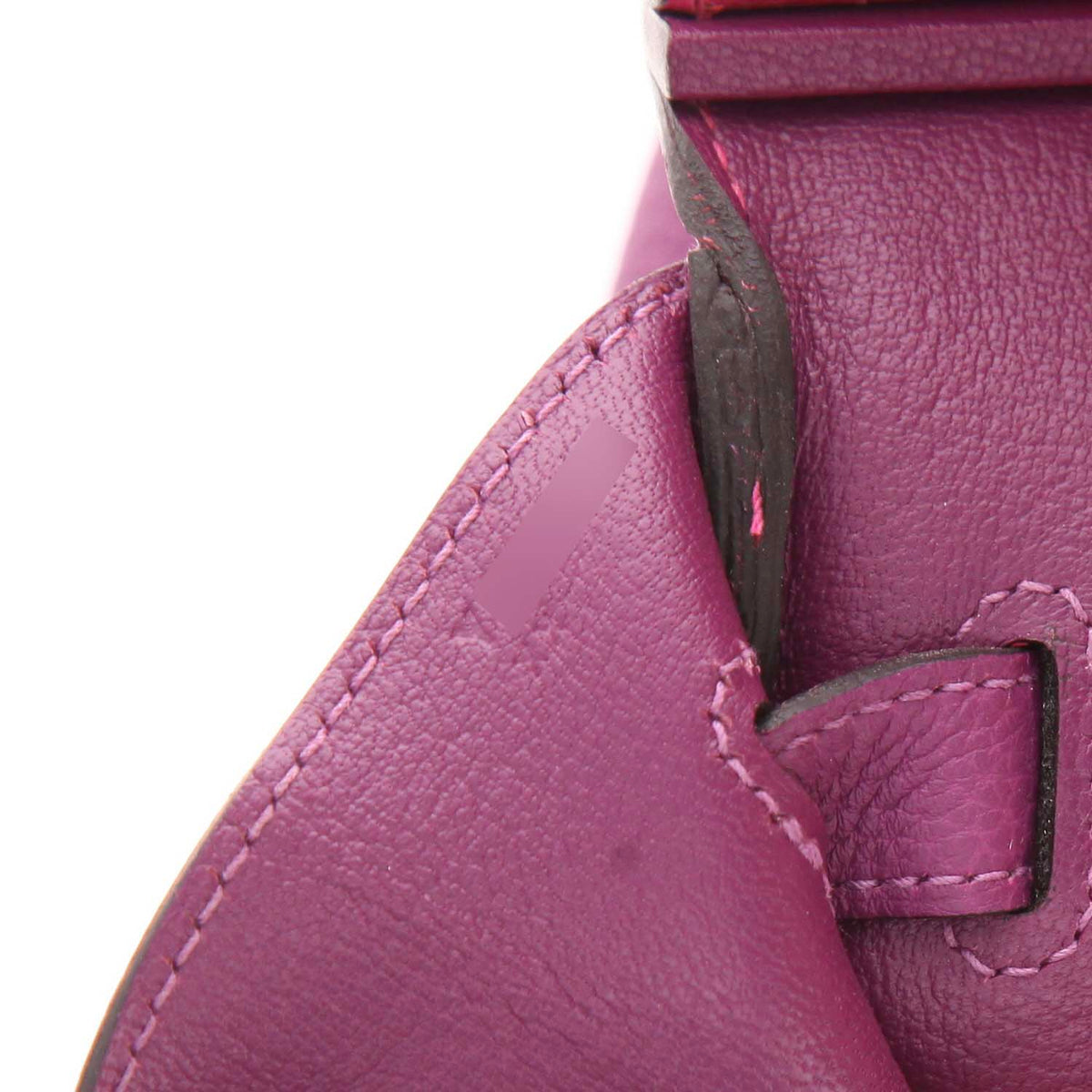 Birkin 35 cm handbag in purple Anemone togo leather and purple leather
