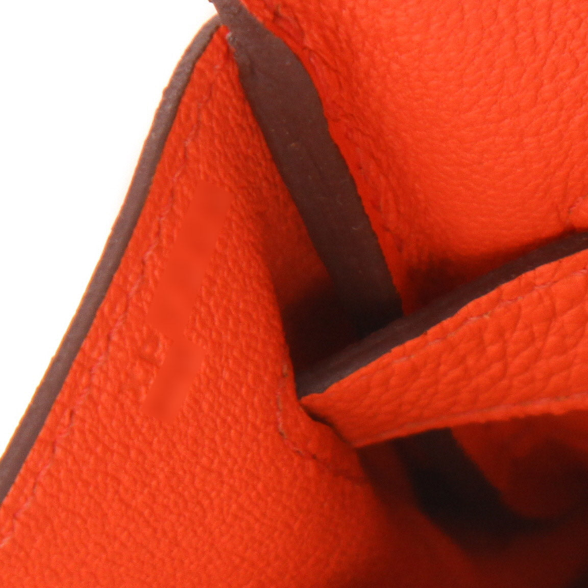 Birkin 35 cm handbag in Poppy orange togo leather