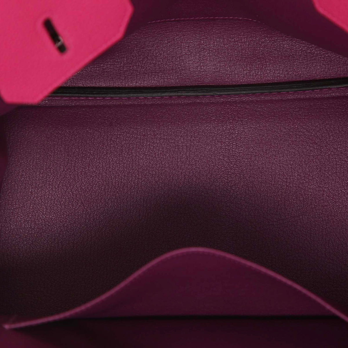 Birkin 35 cm handbag in purple Anemone togo leather and purple leather