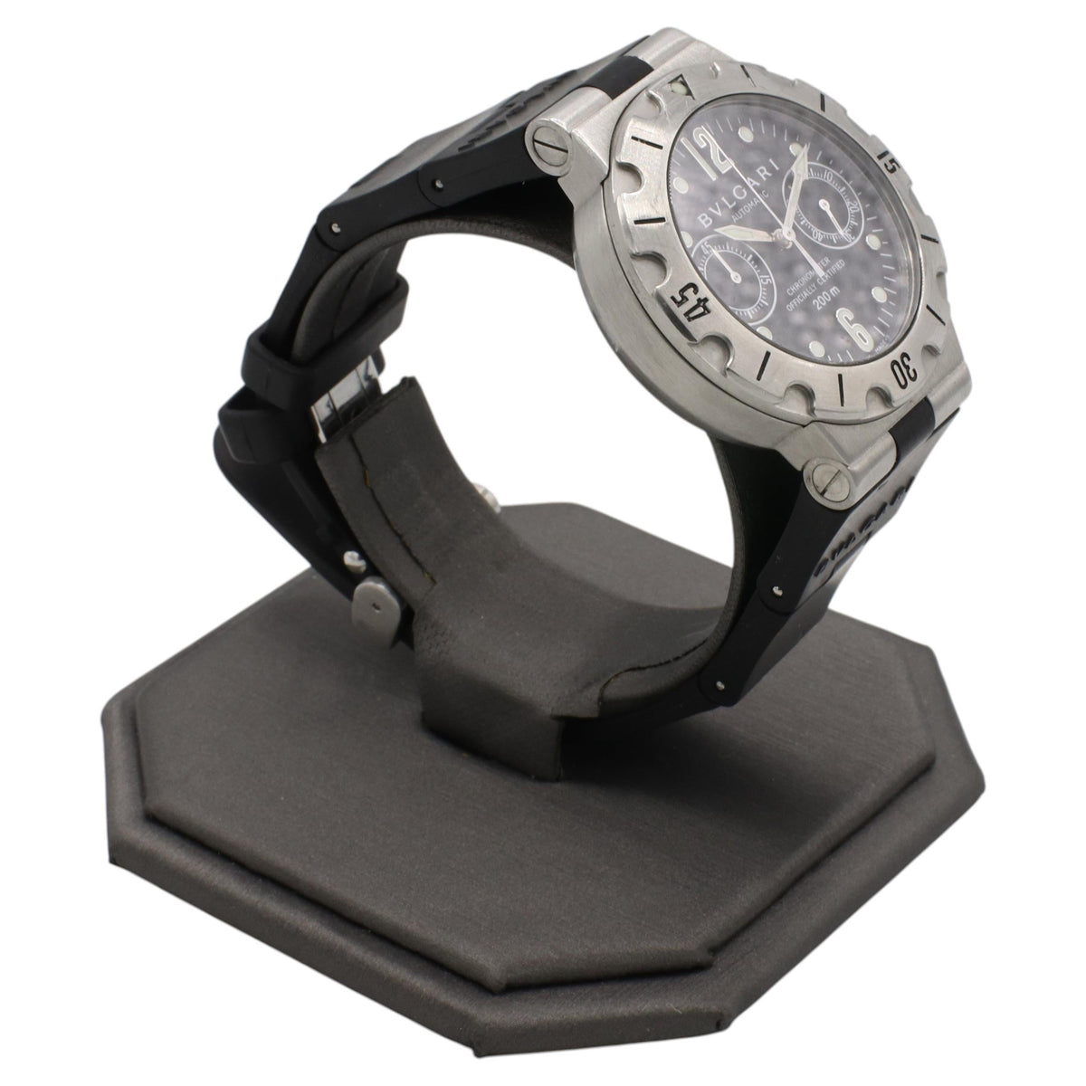 Bvlgari Bulgari Diagono Scuba Stainless Steel Watch SCB38S