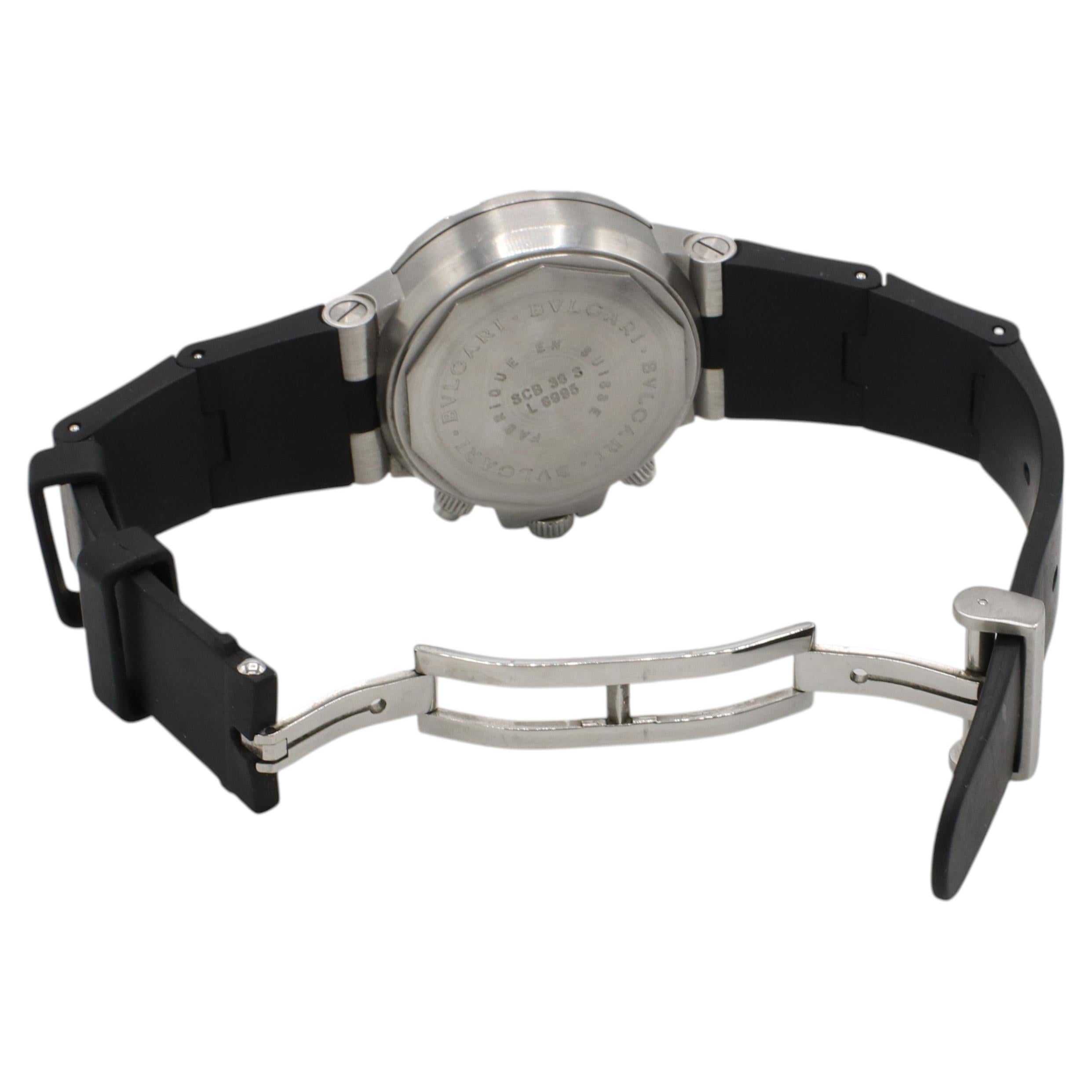 Bvlgari Bulgari Diagono Scuba Stainless Steel Watch SCB38S