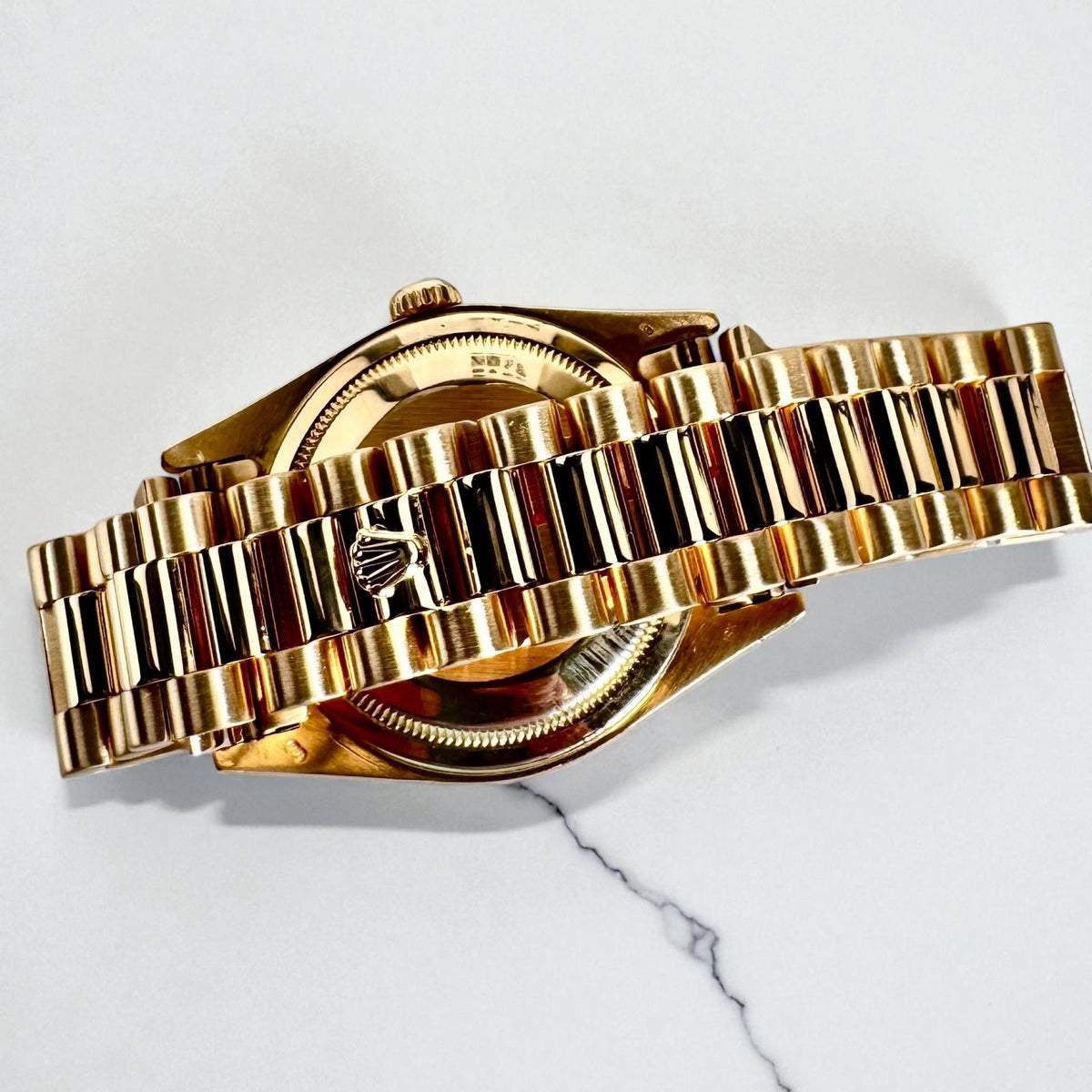 Rolex Day Date President 18238 Burlwood Dial