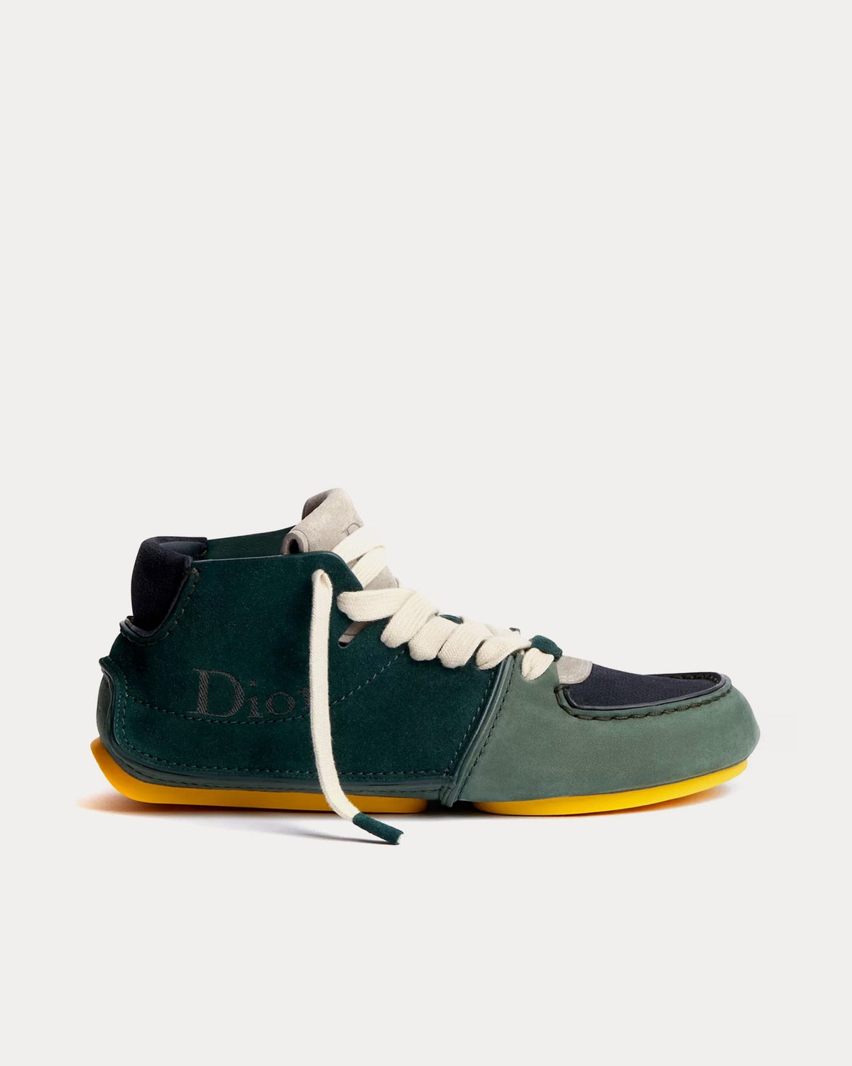 Roadie in Nubuck & Suede Green / Navy Blue Boots