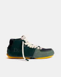 Roadie in Nubuck & Suede Green / Navy Blue Boots