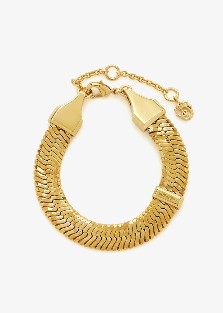 Engraved Signature Check Pattern Bracelet