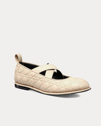Tendu Ballet Flat Beige Kumo Cannage Calfskin Sandals