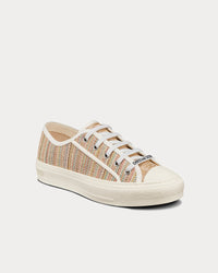 Walk'n'Dior Multicolor Dior Gold Metallic Thread Embroidered Cotton Low Top Sneakers