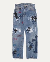 Matty Boy Levi's 501 Cross Patch Embellished Jeans