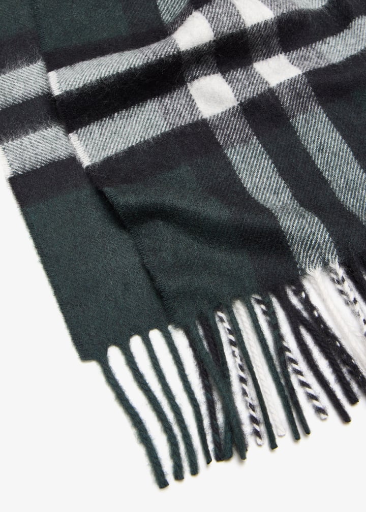 Check Cashmere Scarf