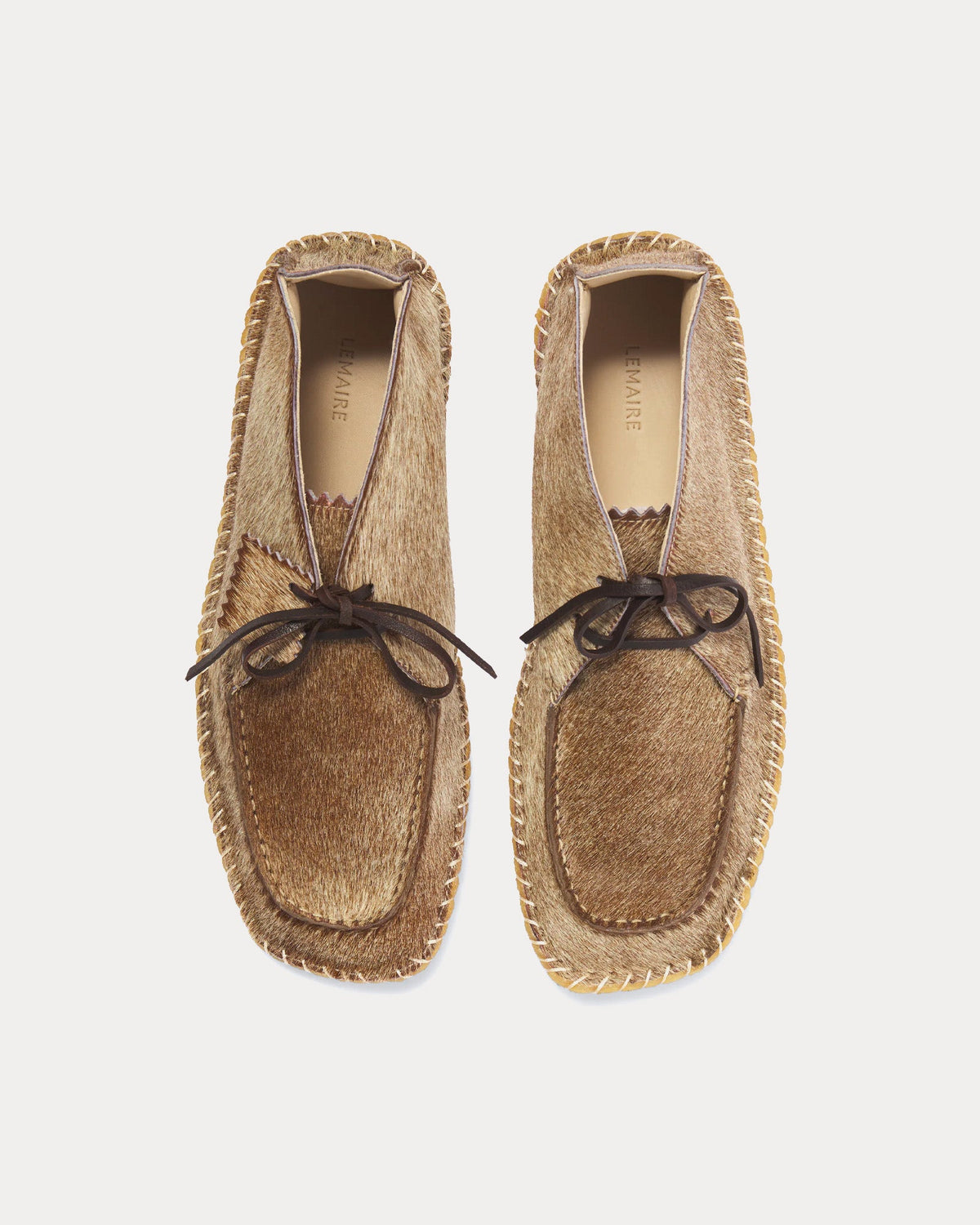 Desert Moccasins Calf-Hair Beige Boots