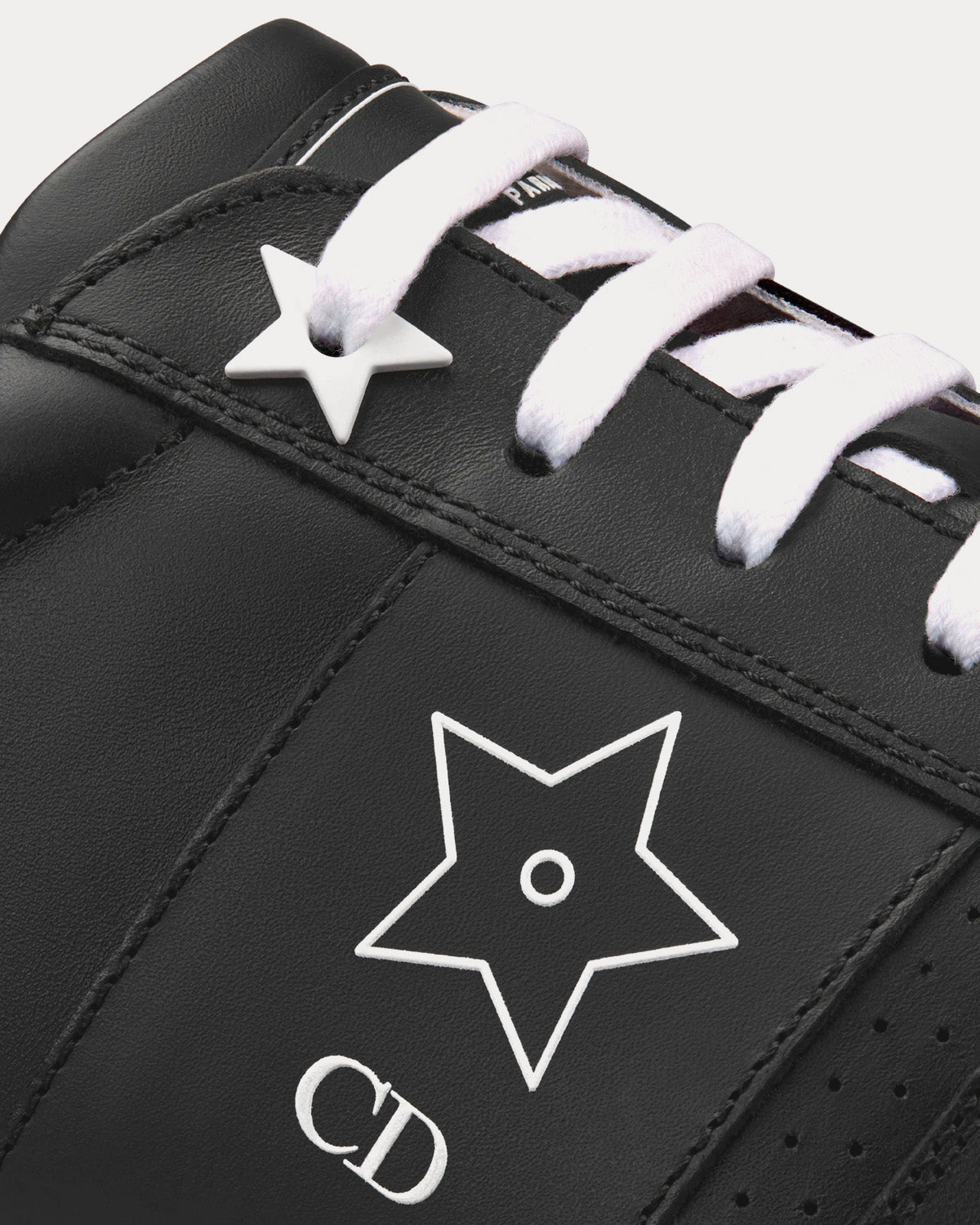 Dior Star Black Calfskin Low Top Sneakers