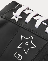 Dior Star Black Calfskin Low Top Sneakers