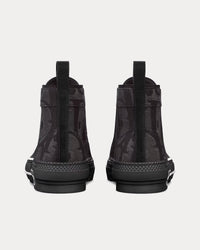 B23 Black Maxi Dior Oblique Jacquard High Top Sneakers