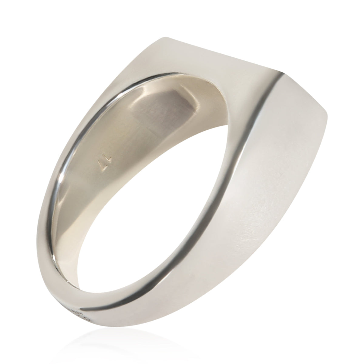 Elegant Sterling Silver Trademark Band