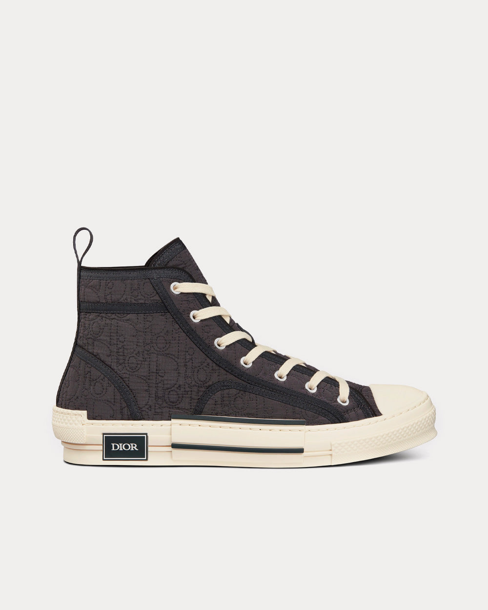 B23 Black Dior Oblique Kumo High Top Sneakers