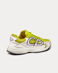 B30 Yellow Mesh and White Technical Fabric Low Top Sneakers
