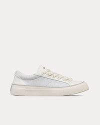 B33 White Smooth Calfskin and Dior Oblique Jacquard Low Top Sneakers