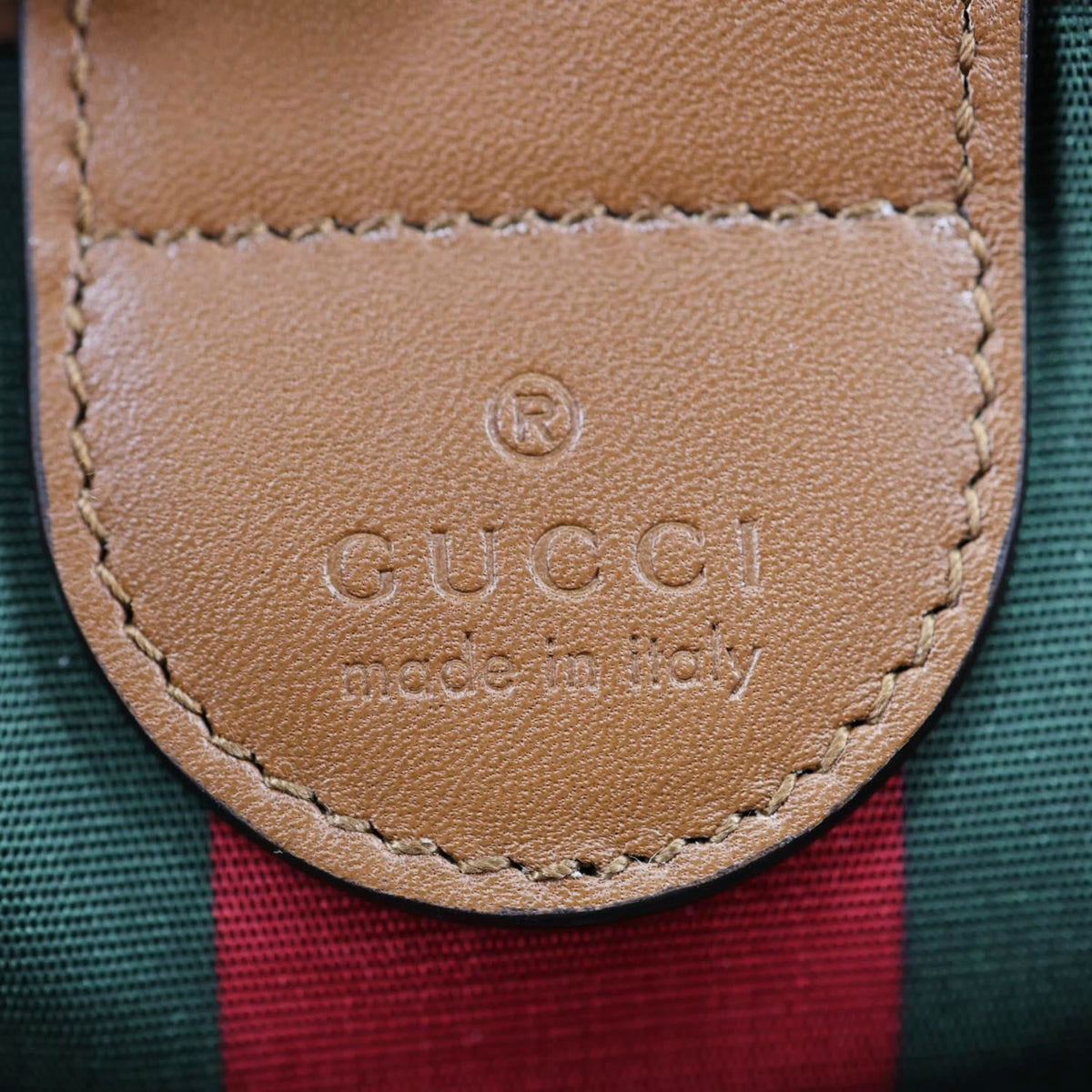 GUCCI Emblem Mini GG Monogram Canvas Tote Bag Beige 855491