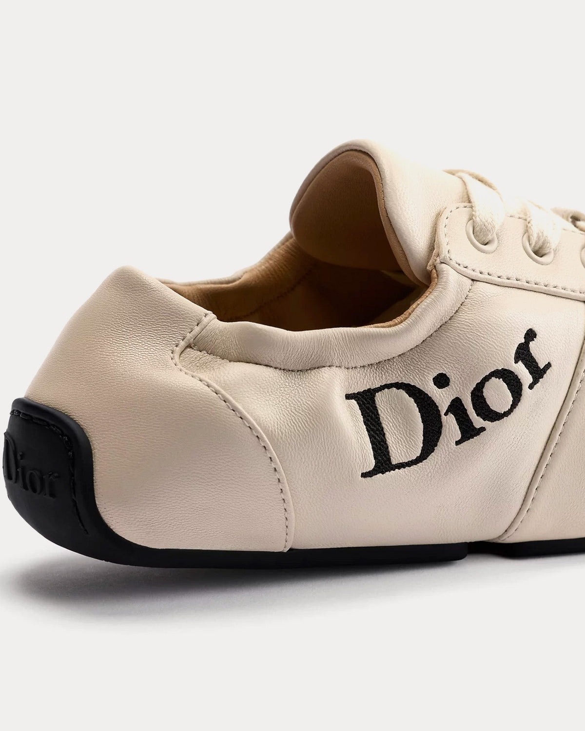Cœur Lambskin Ecru Low Top Sneakers