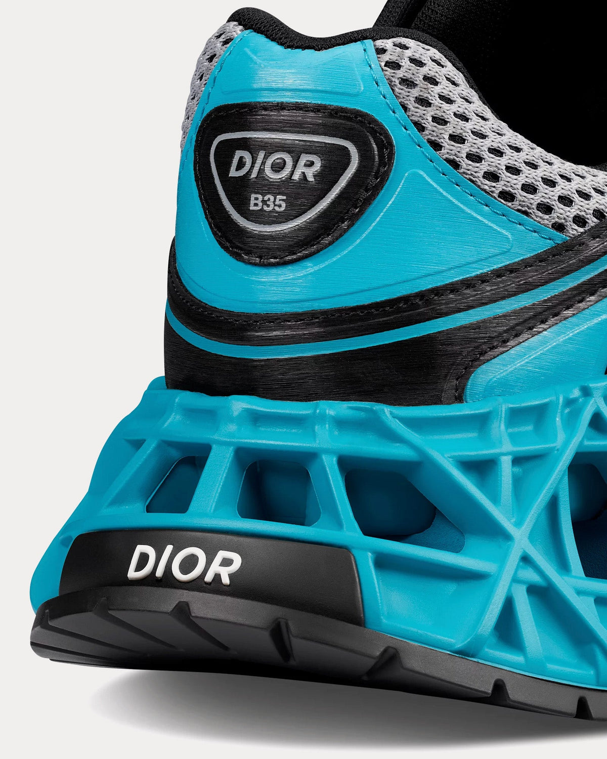 B35 NXXT Mesh Neon Blue / Black Low Top Sneakers