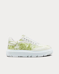 Addict Lime Toile de Jouy Technical Fabric Low Top Sneakers View 1