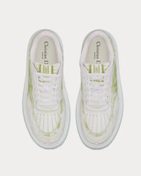 Addict Lime Toile de Jouy Technical Fabric Low Top Sneakers View 3