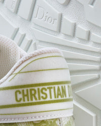 Addict Lime Toile de Jouy Technical Fabric Low Top Sneakers View 4