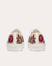 Walk'n'Dior Raffia Embroidered & Dior Petites Fleurs Motif Beige / Multi Low Top Sneakers