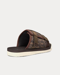 Alpha Sandal Ebony Dior Oblique Jacquard Slip Ons View 4