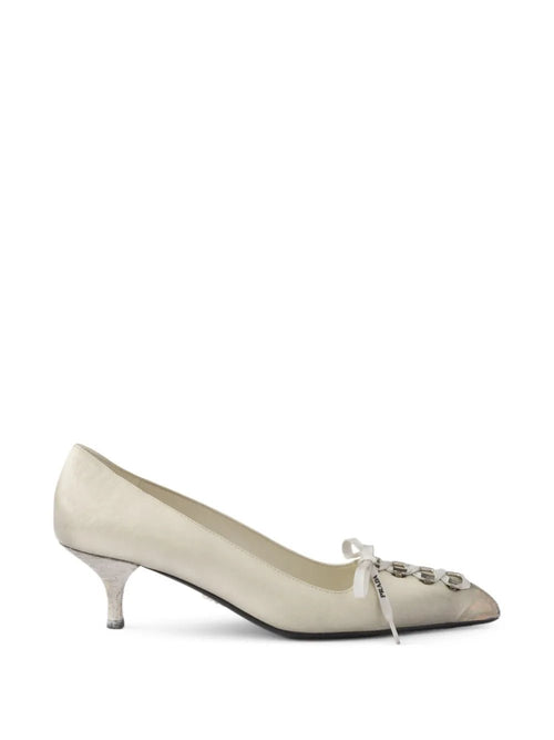 Antiqued Leather Pumps - Crown & Consign
