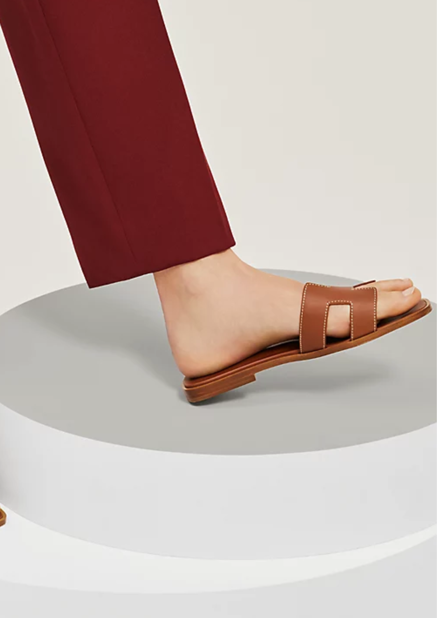 Hermès Oran Sandals Gold