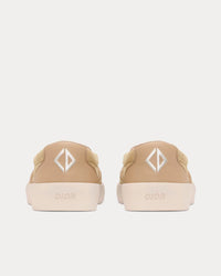 B101 Beige Suede and Smooth Calfskin Slip On Sneakers View 4