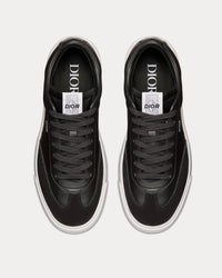 B101 Black Smooth Calfskin and Nubuck Low Top Sneakers View 2