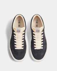 B101 Nubuck Calfskin Black Low Top Sneakers View 2