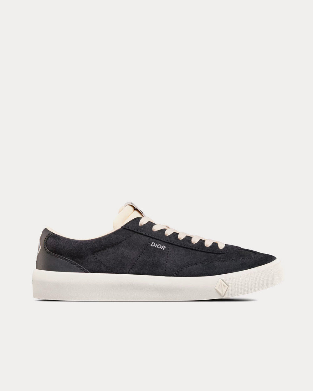B101 Nubuck Calfskin Black Low Top Sneakers