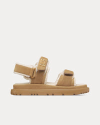 Dioract Suede Goatskin Beige Sandals