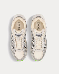 B30 Mesh & Technical Fabric Cream Low Top Sneakers