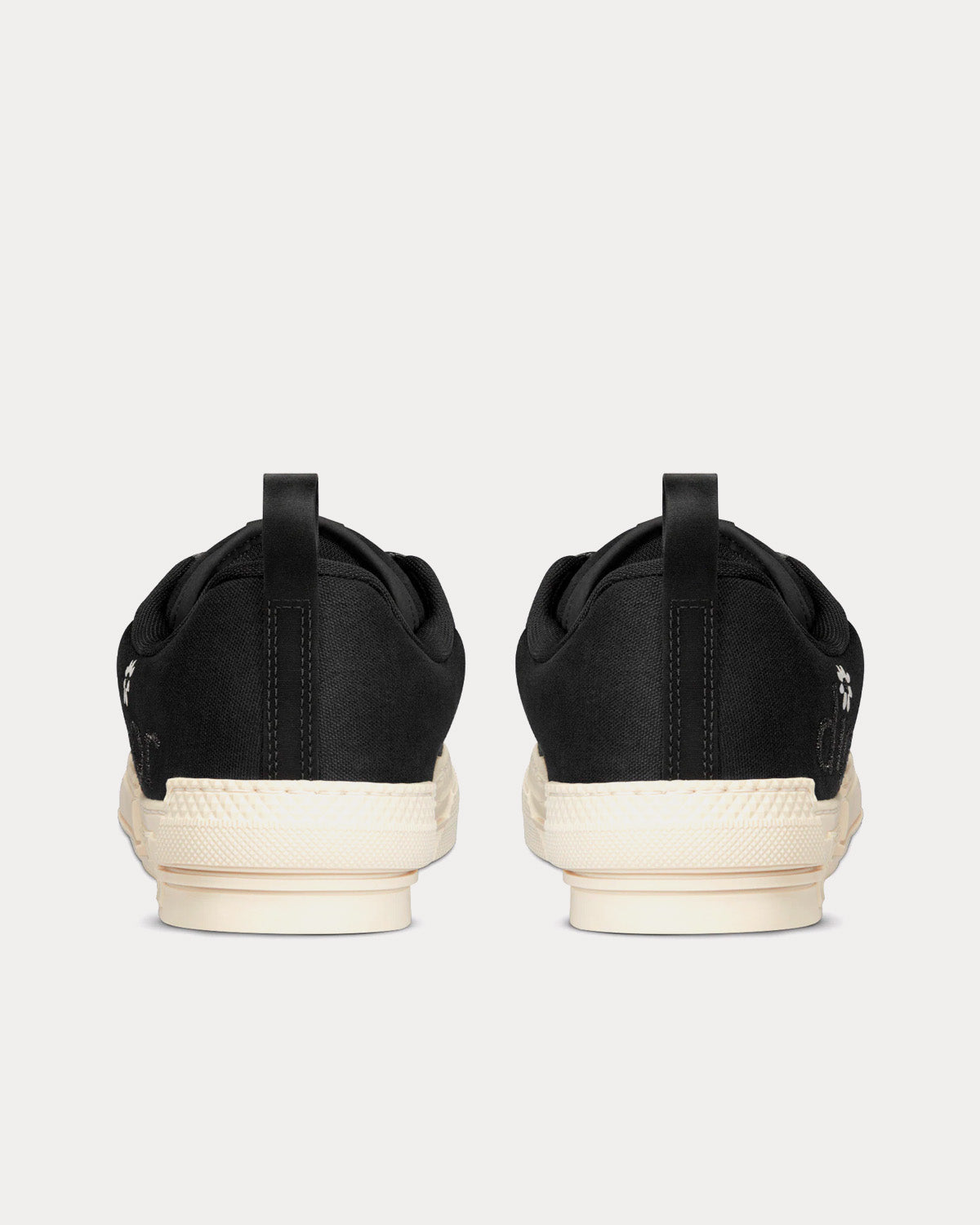 B23 Skater Black Cotton Canvas Low Top Sneakers