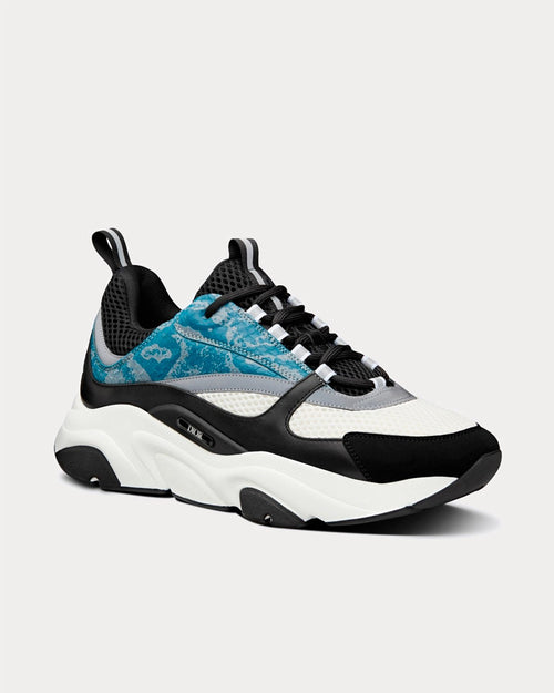 B22 Blue Reflective Low Top Sneakers - Crown & Consign