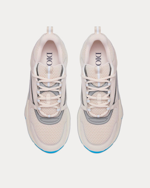 B22 Cream Technical Mesh and Smooth Calfskin Low Top Sneakers - Crown & Consign