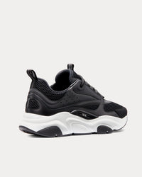 B22 Technical Mesh & Calfskin Black / White Low Top Sneakers View 3