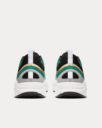 B22 White and Black Technical Mesh with Green, White and Gold-Tone Calfskin Low Top Sneakers View 4